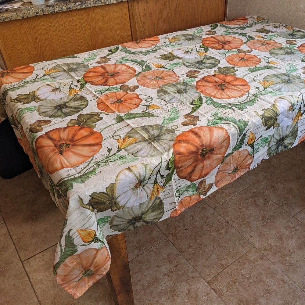 Pumpkin Tablecloth 52"x70"